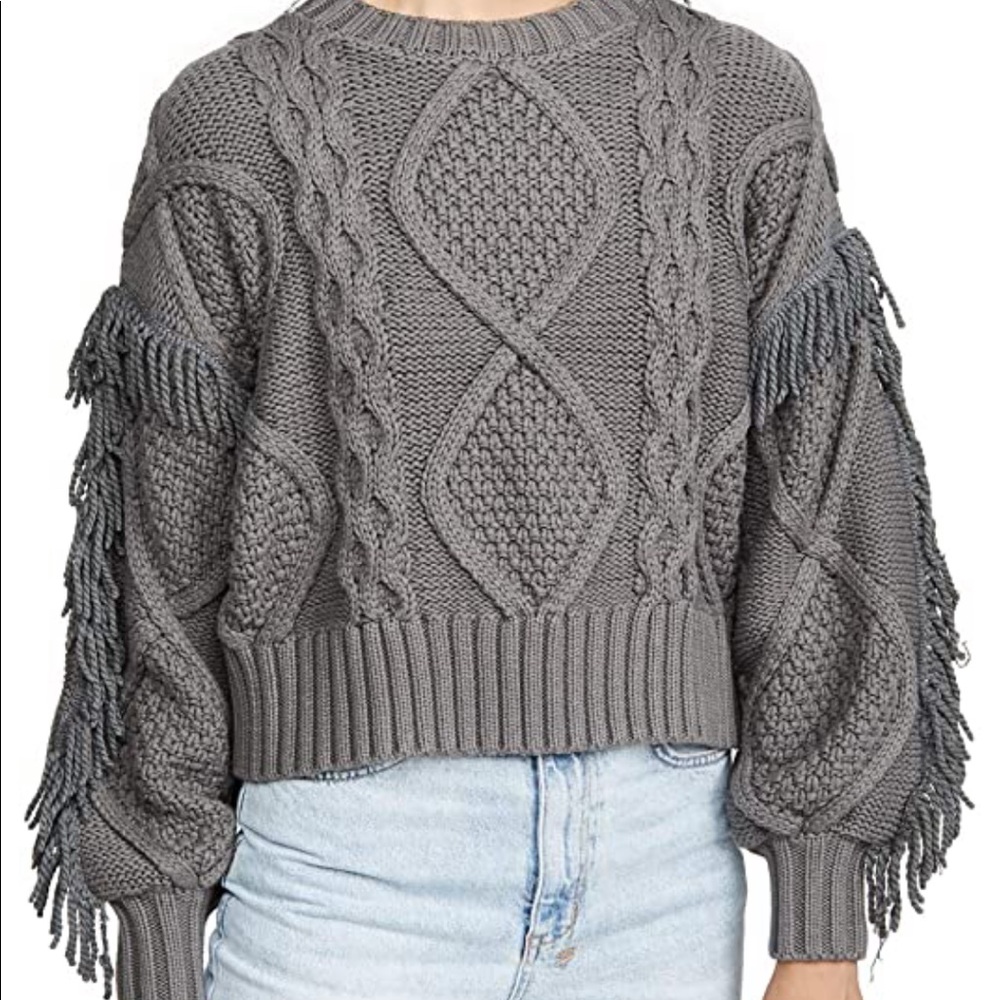 Line and Dot gray sweater in perfect condition!